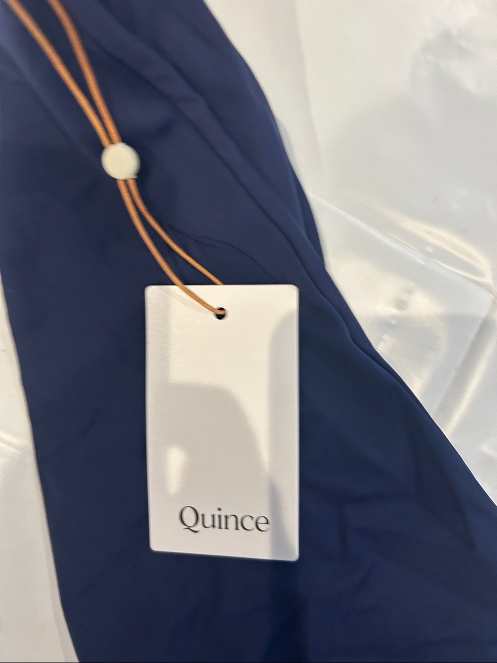 Quince Women's Deep Navy High-Waist Bikini Bottom - Picture 4 of 4
